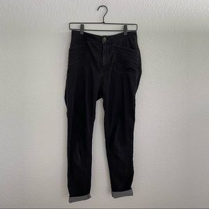 FREE PEOPLE Women’s Size 27 Black Moto Ankle Denim Jean